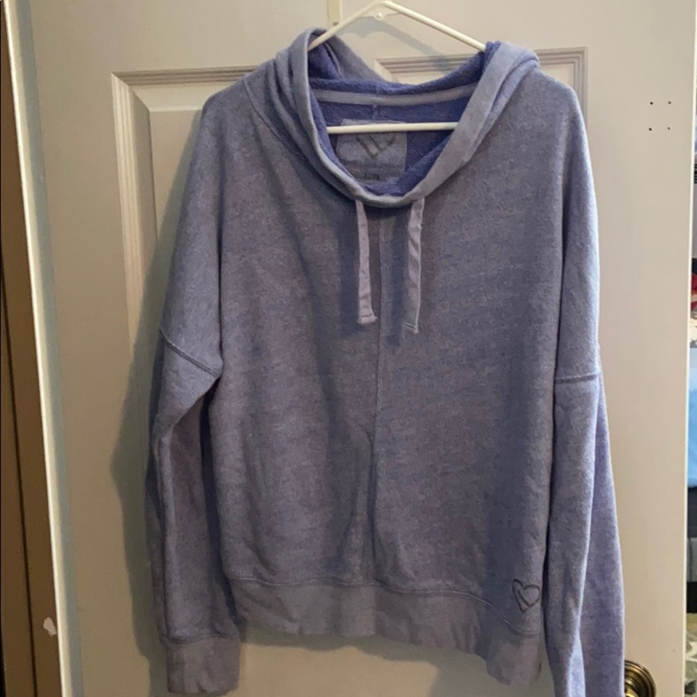 Slouchy live love dream periwinkle hoodie